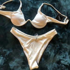 Zaful white Brazilian bikini